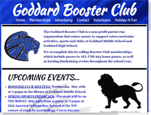 Tablet Screenshot of goddardboosterclub.com